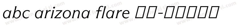 abc arizona flare 下载字体转换